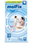 Molfix 5 Beden Junior 78'li Süper Fırsat Paketi Bebek Bezi