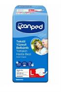 Canped Tekstil Yüzey Yetişkin Hasta Bezi Large 7'li