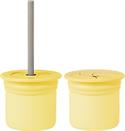 OİOİ Ham+Hüp Pipetli Bardak Seti 6 Ay+ Sarı-Gri
