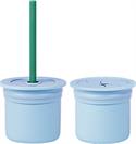 OİOİ Ham+Hüp Pipetli Bardak Seti 6 Ay+ Mavi-Yeşil