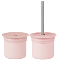 Oioi Ham Hüp Silikon Pipetli Bardak 6+ Ay Pinky Pink - Powder Grey