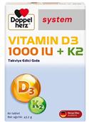 Doppelherz Vitamin D3 1000 IU K2 60 Tablet