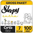 Sleepy Extra Günlük Aktivite 7 Numara XX Large 100'lü Bebek Bezi