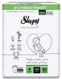 Sleepy Natural 4 Numara Maxi 82'li Cırtlı