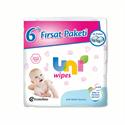Uni Wipes Islak Bebek Havlusu 6'Lı Fırsat Paketi